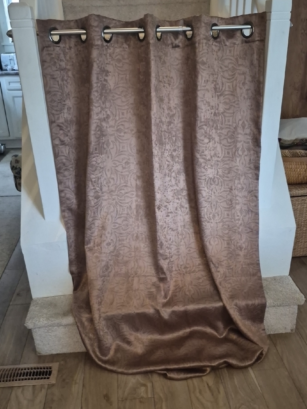 Bronze Brown Curtain Panel Grommet 50x82